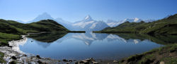 Enjoy a trek to Lake Bachalpsee in around 45 minutes